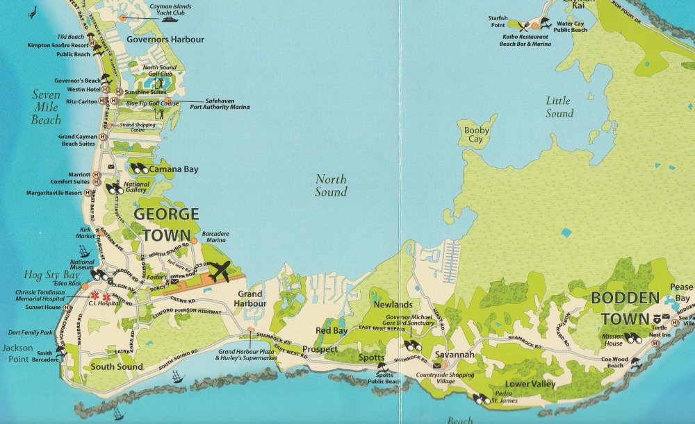 map Grand Cayman western_SW